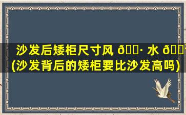 沙发后矮柜尺寸风 🌷 水 🌲 (沙发背后的矮柜要比沙发高吗)
